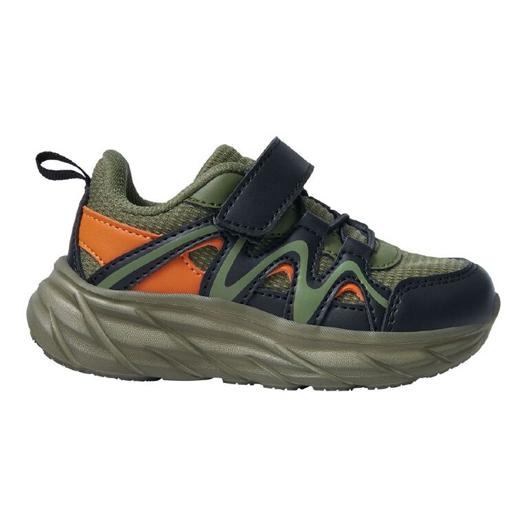Active Intent Junior Kids' Demo Trainers, Khaki, hi-res