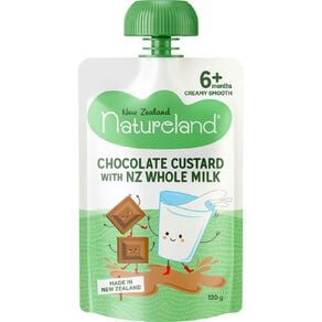 Natureland Chocolate Custard Pouch 120g