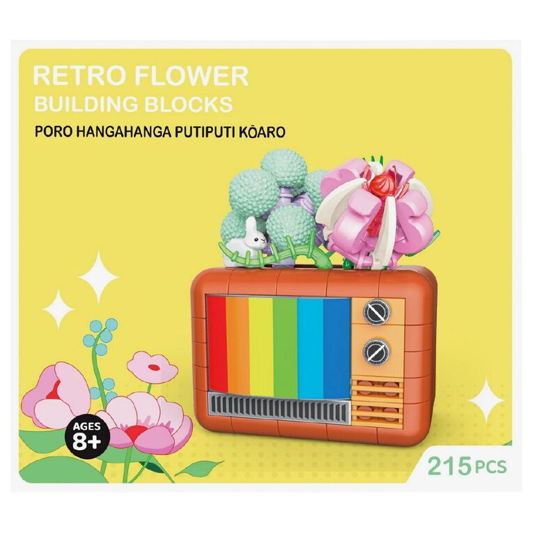 Retro Flower Building Block Assorted, , hi-res
