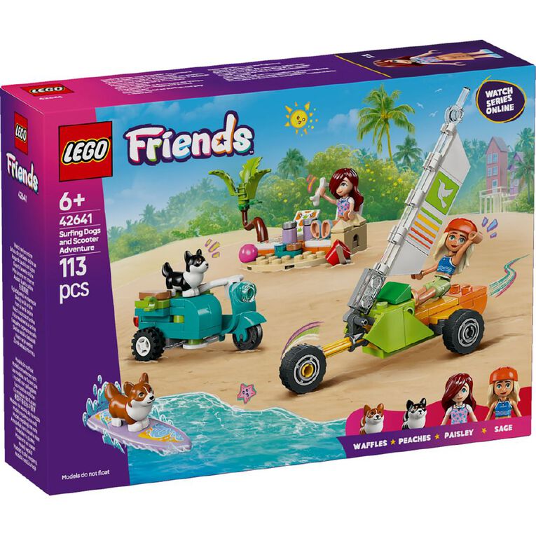 LEGO Friends Surfing Dogs & Scooter Adventure 42641, , hi-res