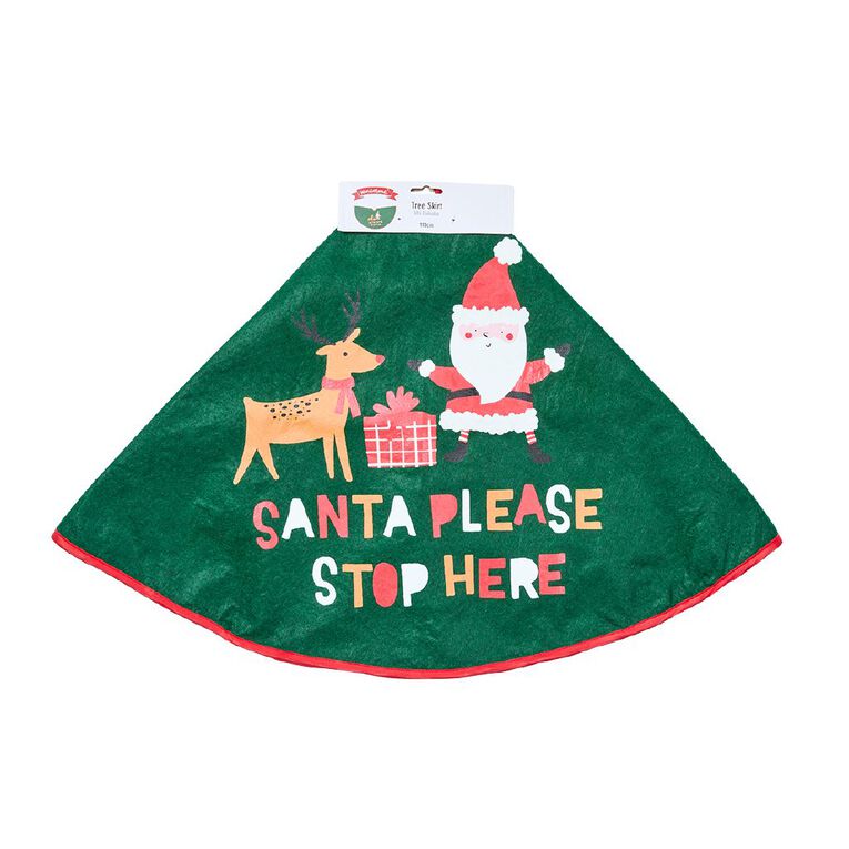 Wonderland Joyful Tidings Christmas Tree Skirt 110cm, , hi-res