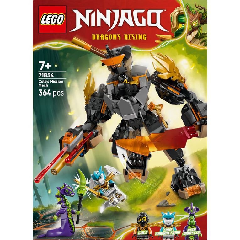 LEGO Ninjago Coles Mission Mech & Dragon Zane 71854, , hi-res