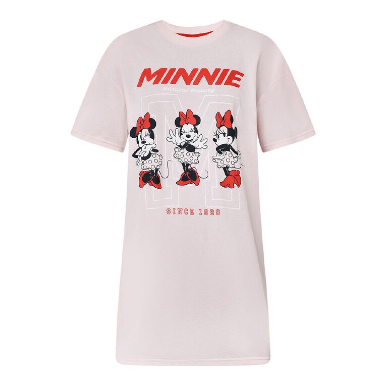 Minnie Mouse Boxy T-Shirt Nightie, Pink Light, hi-res