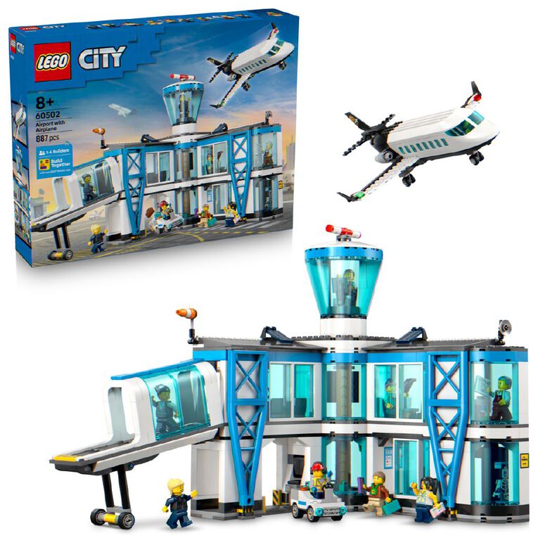 LEGO CITY Airport With Airplane 60502, , hi-res