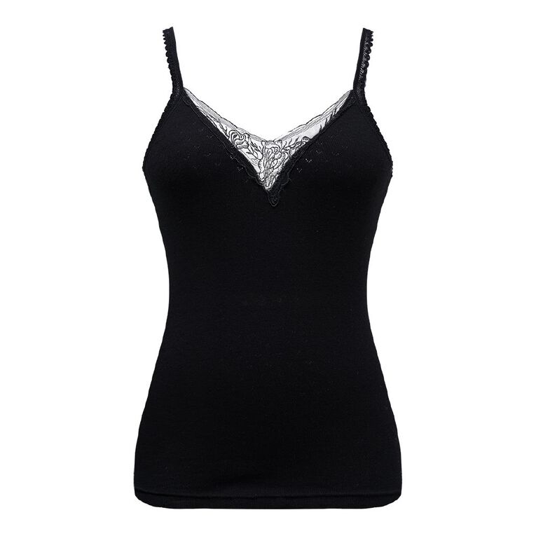 H&H Women's Vest Raindrop, Black, hi-res