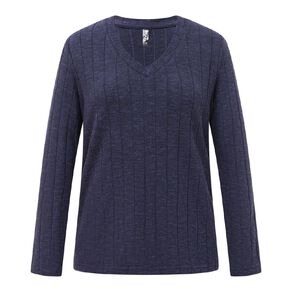 H&H Maternity Long Sleeve Brushed Rib Top
