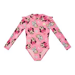 Minnie Mouse Long Sleeve Frill Swimsuit