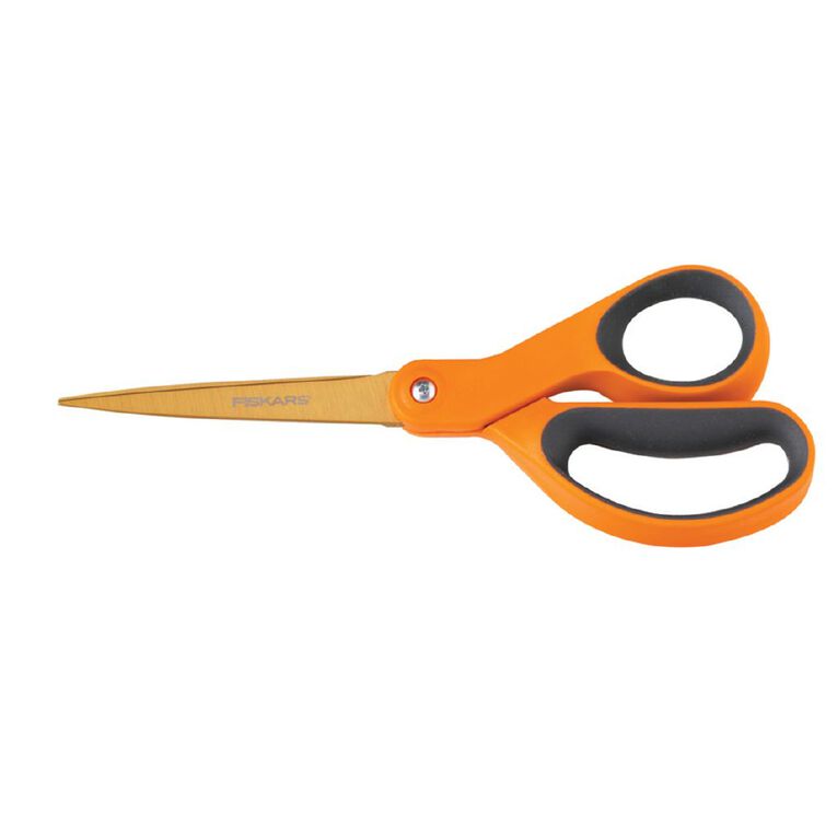 Fiskars Scissors Titanium Handle 8 Orange Mid, , hi-res