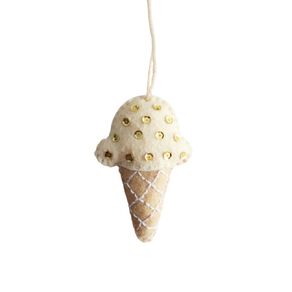 Wonderland Felt Hanging Ornament Ice Cream 10cm