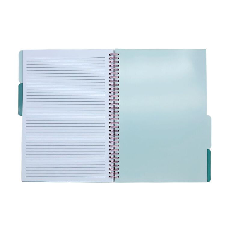 Uniti Clubhouse Softcover Notebook With Dividers A4 Pink, , hi-res
