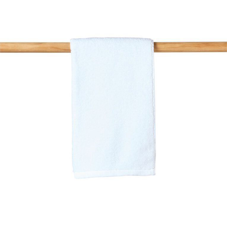 Living & Co Plush Plain Hand Towel White, , hi-res