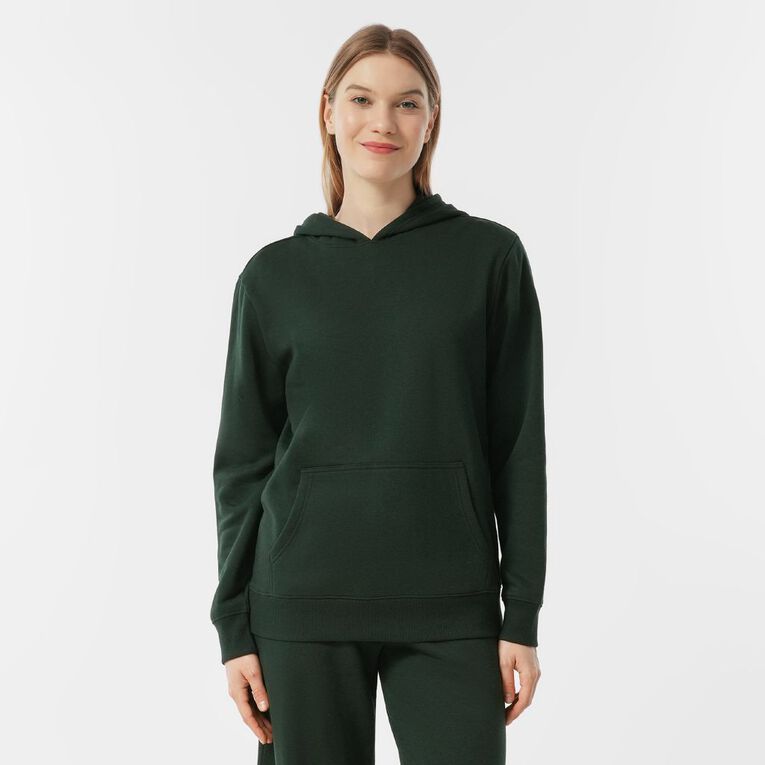 H&H Women's Essential Pullover Hoodie, Green Dark, hi-res