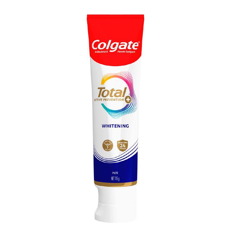 Colgate Total Advanced Whitening Antibacterial Toothpaste 115g, , hi-res