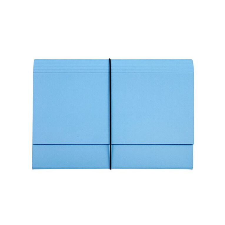 WS Expanding File 6 Pockets Blue A4, , hi-res