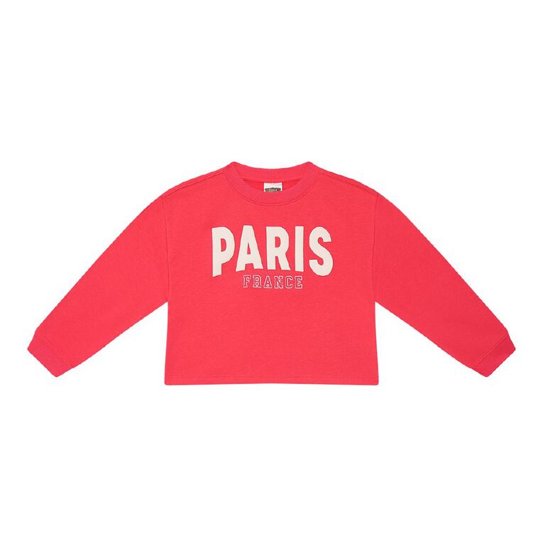 Young Original Boxy Crew Sweat, Red Mid, hi-res
