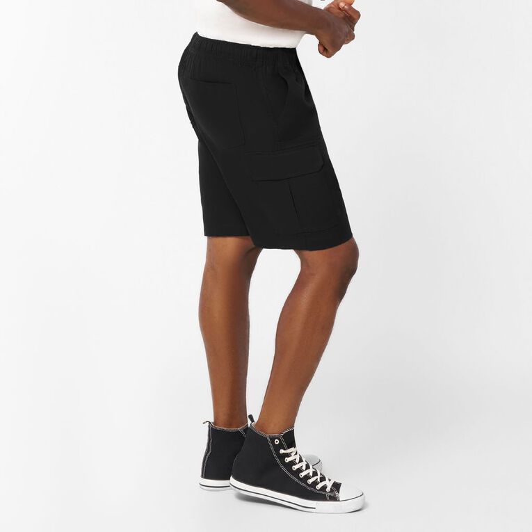H&H Men's Cargo Shorts, Black, hi-res