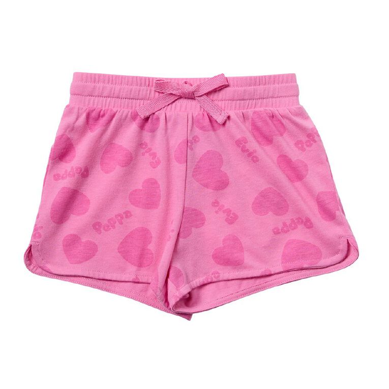 Peppa Pig Girls' Tee and Shorts Pyjama Set, Pink Mid, hi-res