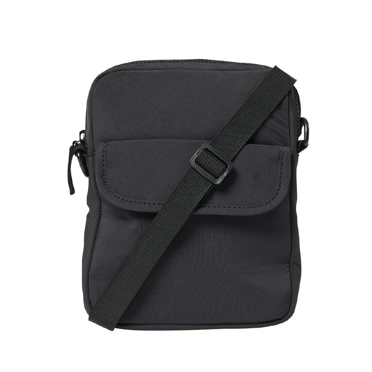 H&H Adults' Square Crossbody Bag, Black, hi-res