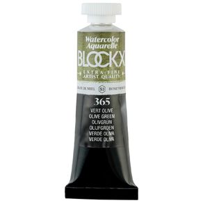 BLOCKX Watercolour Tube 15ml S3 365 Olive Green Green