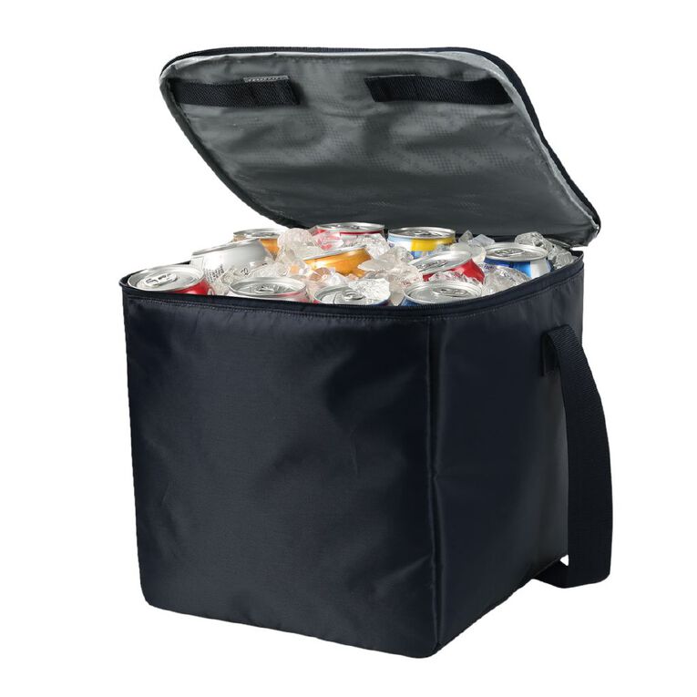 Living & Co Cooler Bag 20 Litre Navy Blue with Grey Top, , hi-res