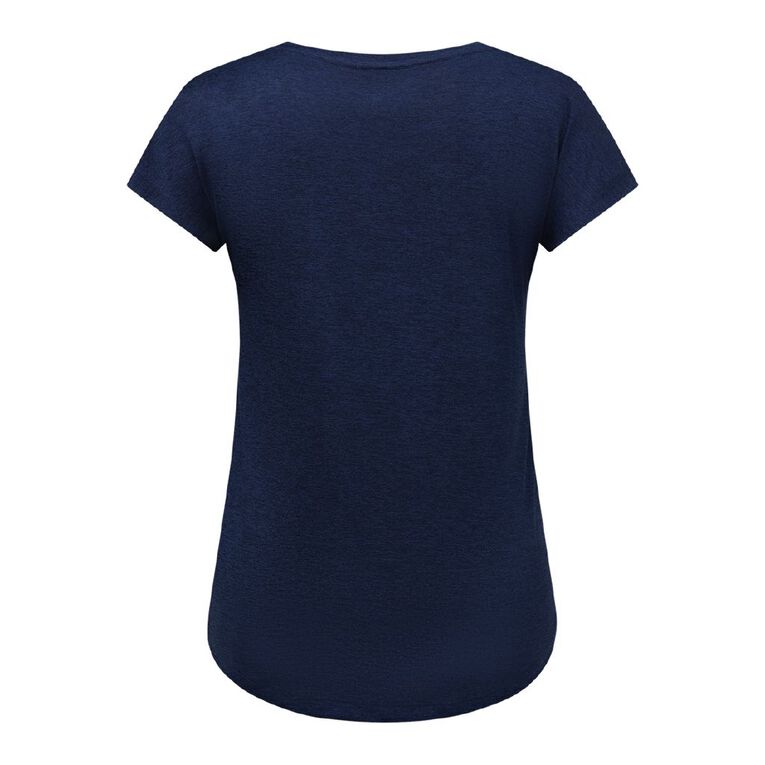 Active Intent Women's Active Cationic Tee, Blue Dark, hi-res