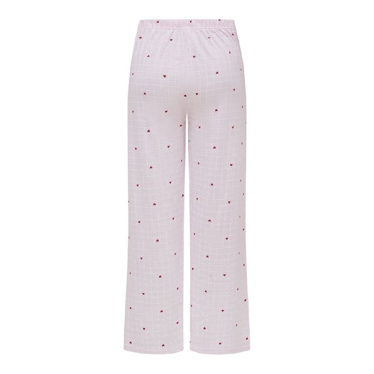 H&H Women's Knitted Pyjama Pants, Pink Light, hi-res