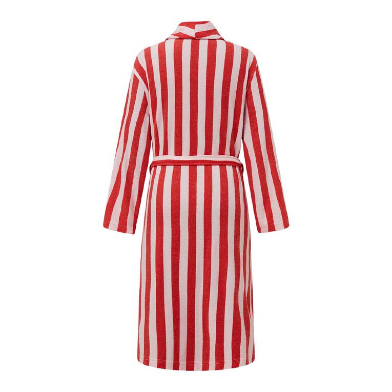 H&H Women's Terry Robe, Pink Light, hi-res