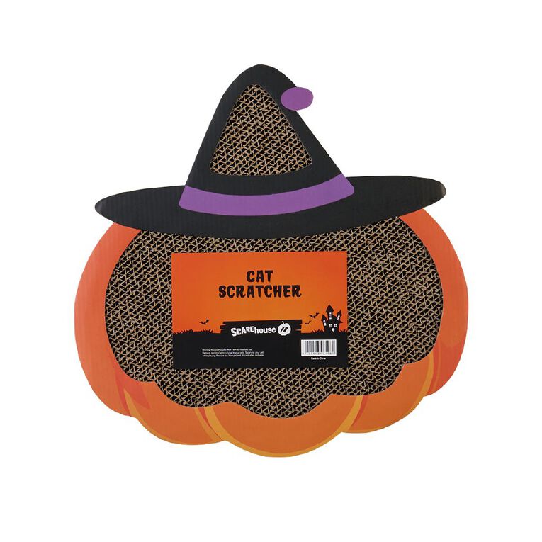 Scarehouse Pumpkin Cat Scratcher, , hi-res