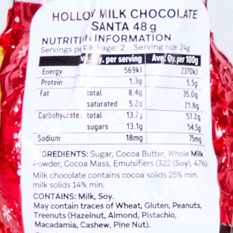 Nice Hollow Milk Chocolate Santa 48g, , hi-res