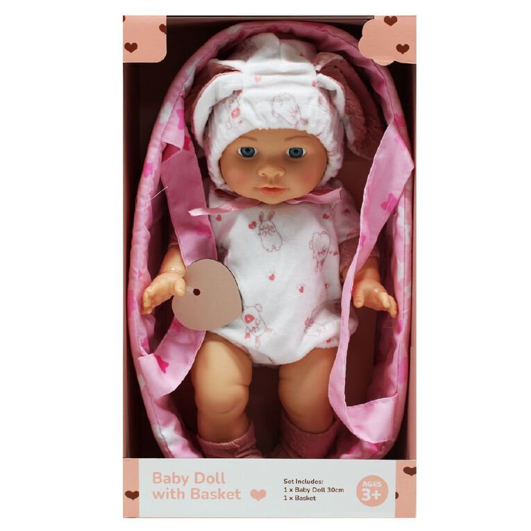 Baby Doll 30cm with Basket, , hi-res