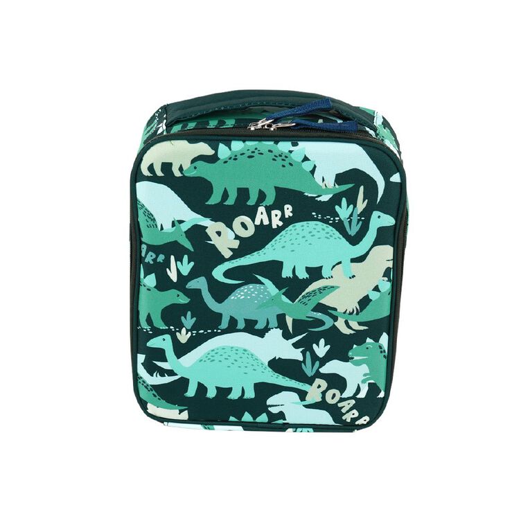 Living & Co Lunch Bag and Bottle Dino Green 2 Piece, , hi-res