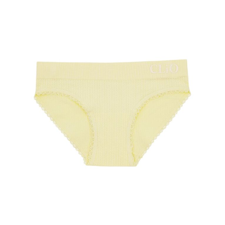 Clio Teen Seamfree Bikini Briefs 2 Pack, Yellow Light, hi-res