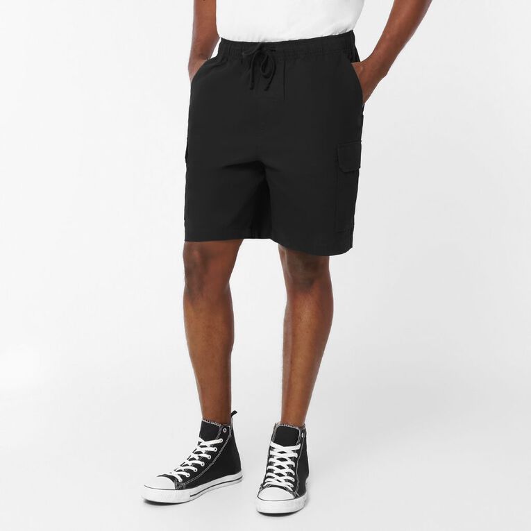 H&H Men's Cargo Shorts, Black, hi-res