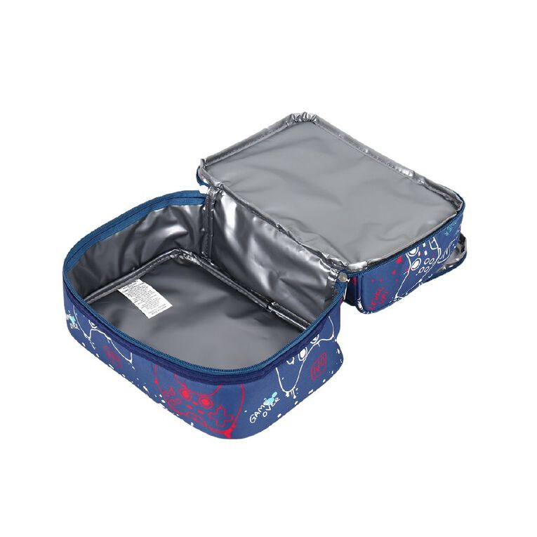 Living & Co Double Decker Lunch Bag Gamer Blue Blue, , hi-res