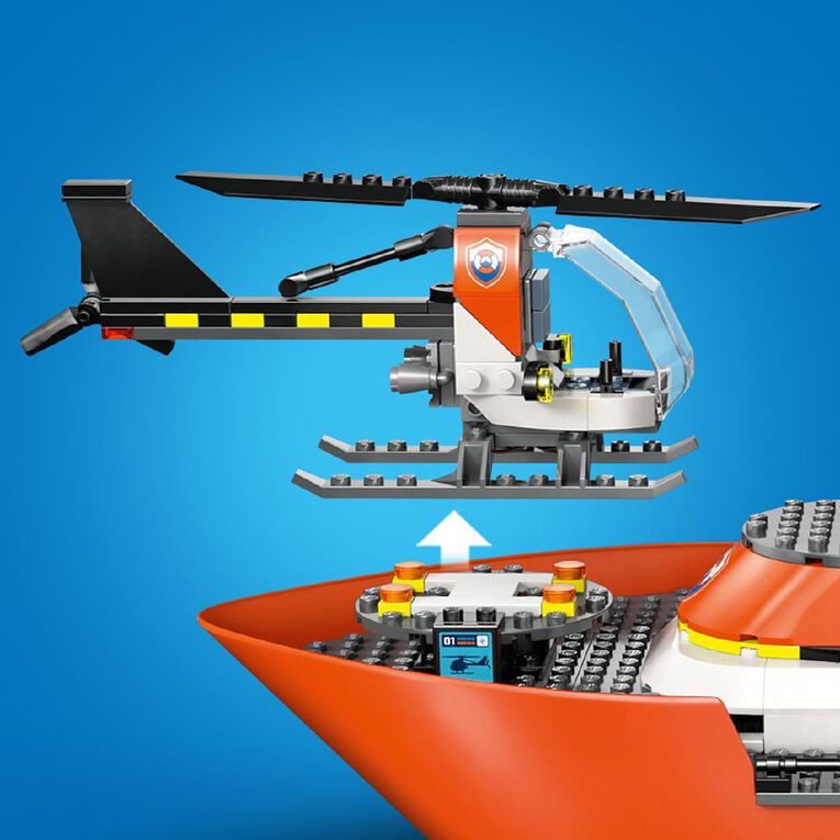 LEGO CITY Coast Guard Rescue Boat & Helicopter 60504, , hi-res