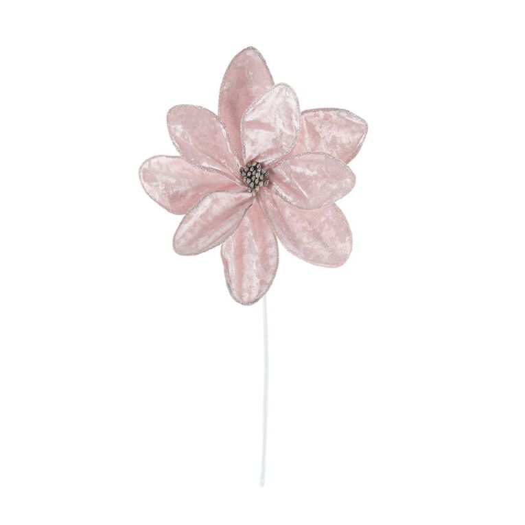 Wonderland Poinsettia Pick Decoration Assorted, , hi-res