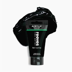 Reeves Fine Acrylic Paint Mars Black 75ml