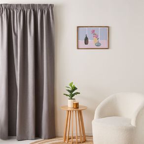 Living & Co Loft Curtains Grey 230-330cm Wide/160cm Drop