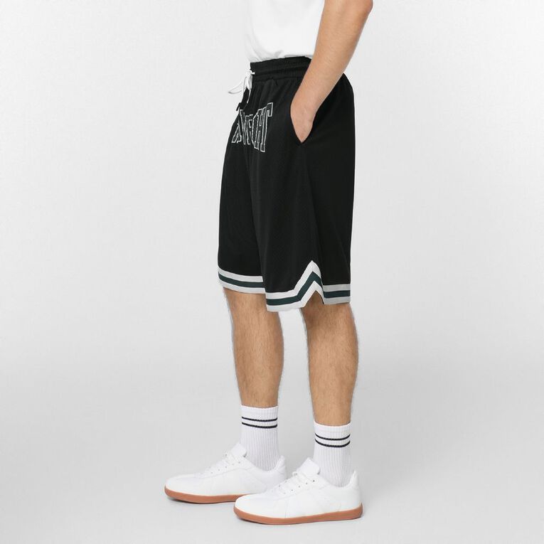 Garage Men's Baggy Basketball Shorts, Black, hi-res