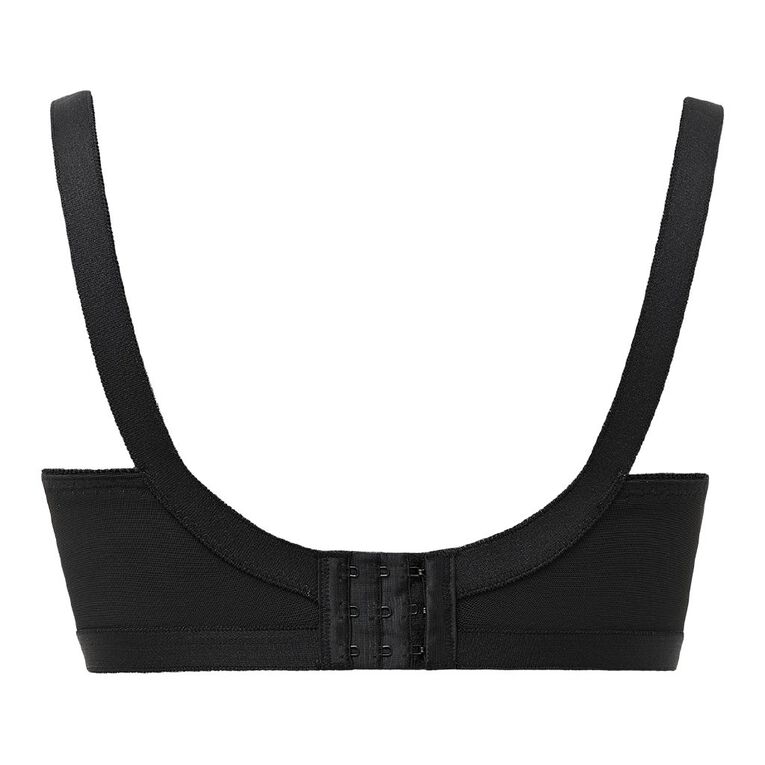 H&H Women's Cross Your Heart Wirefree Soft Cup Bra, Black, hi-res