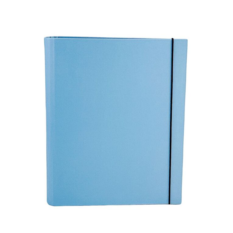 WS Ringbinder 25mm Round 2d A4 Blue Light, , hi-res
