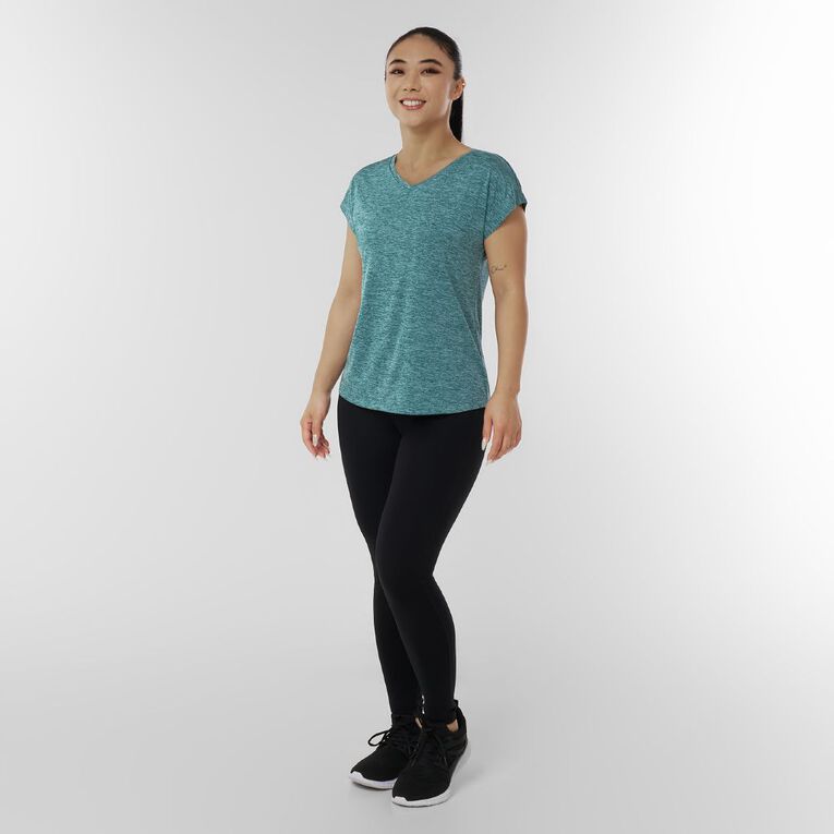 Active Intent Women's Active Cationic Tee, Green Dark, hi-res
