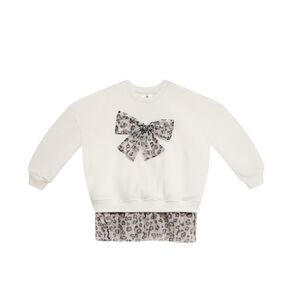 Young Original Toddler Girls' Tulle Hem Crew Sweatshirt