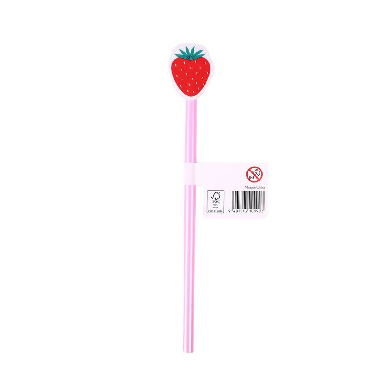 Kookie HB Pencil With Strawberry Topper, , hi-res