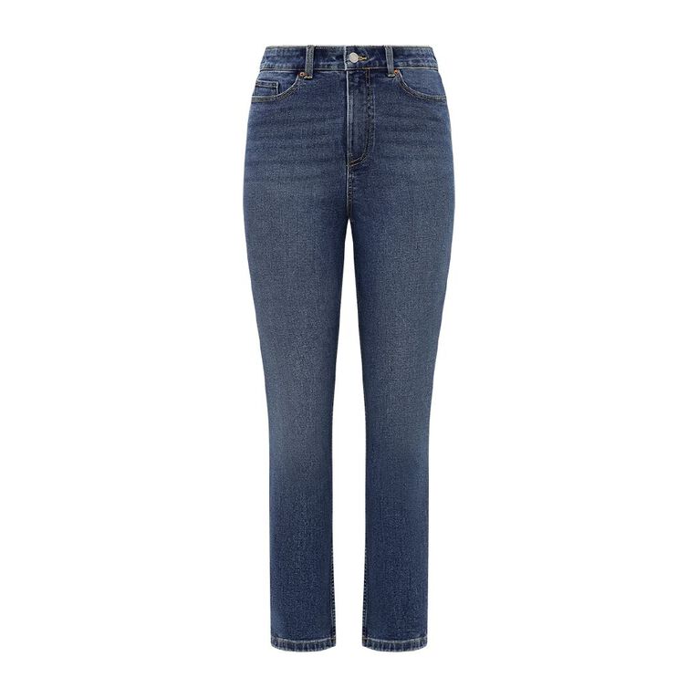 H&H Women's Mid Rise Slim Skinny Jeans, Denim Mid, hi-res