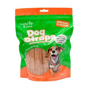 Lucky & Luna Chicken Straps 500g