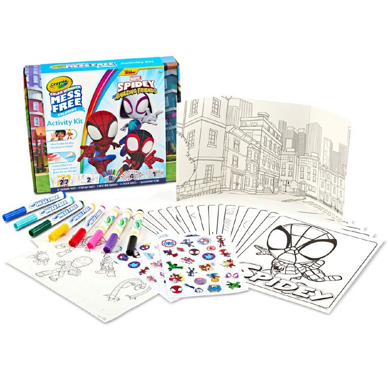 Crayola Mess Free Spidey & Friends Activity Kit, , hi-res