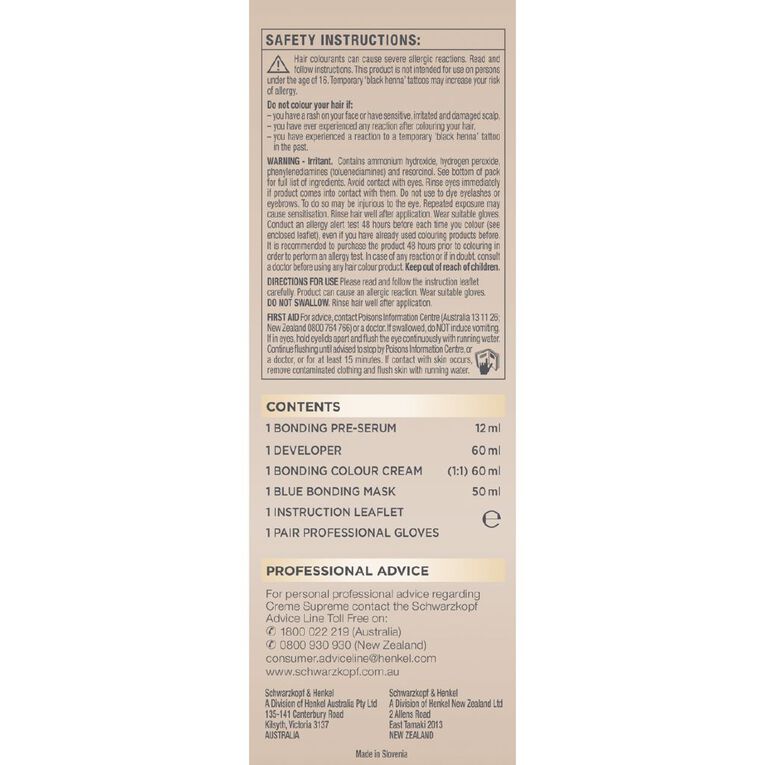 Schwarzkopf Creme Supreme 8.16 Cool Ash Blonde 180ml, , hi-res