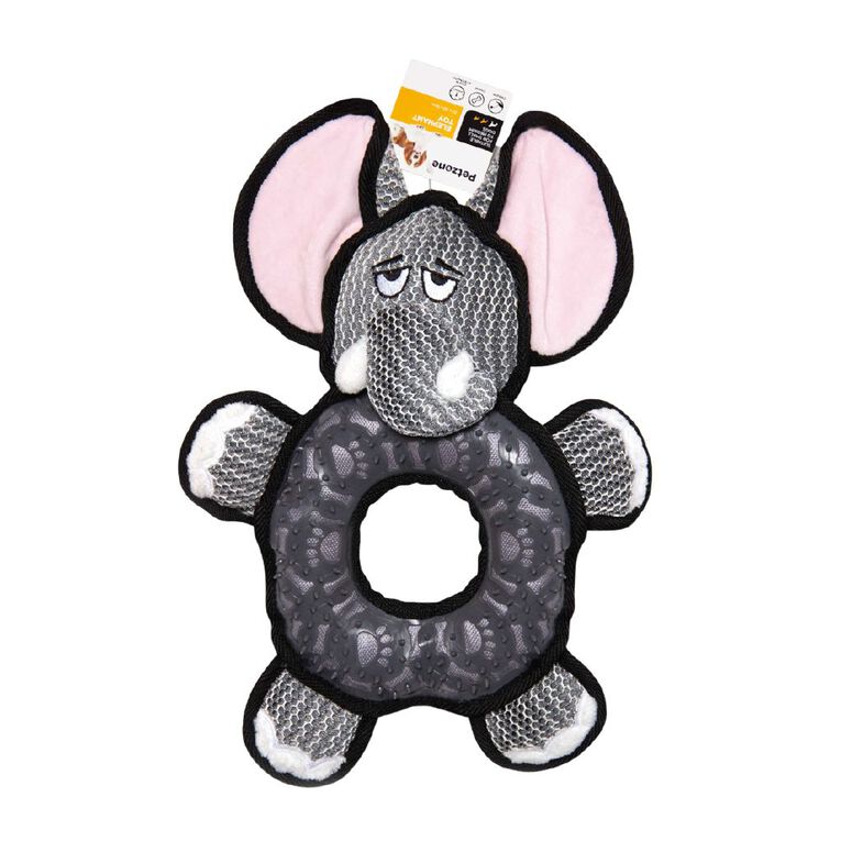 Petzone Plush Elephant Ring Toy, , hi-res