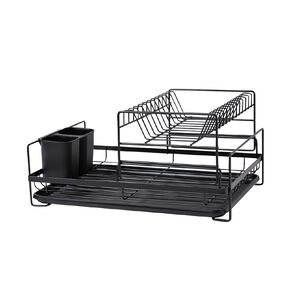 Living & Co Dish Rack 2 Tier Black